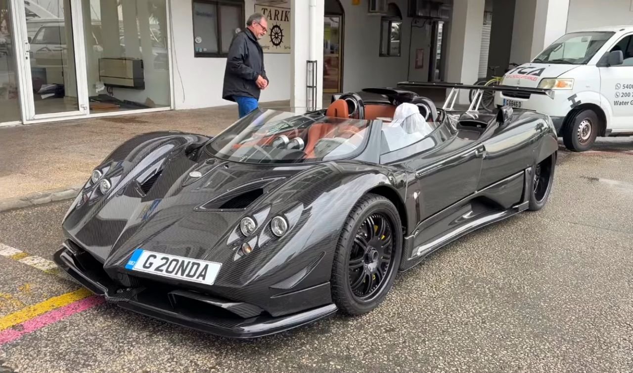 El Pagani Zonda HP Barchetta aparece en Gibraltar