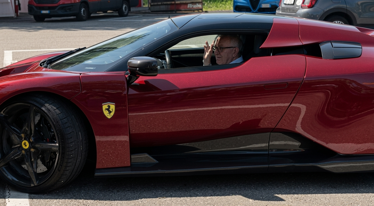 Piero Ferrari, al volante del F80: ¿un adelanto del futuro hyperdeportivo…