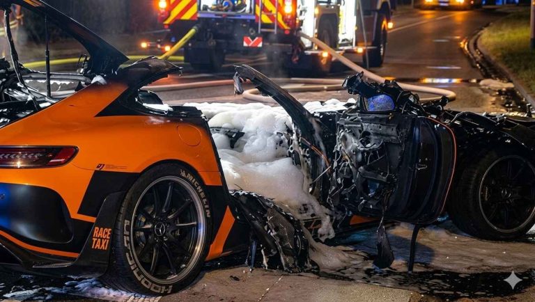Trágico accidente en Alemania: un Mercedes-AMG GT R choca contra una moto…